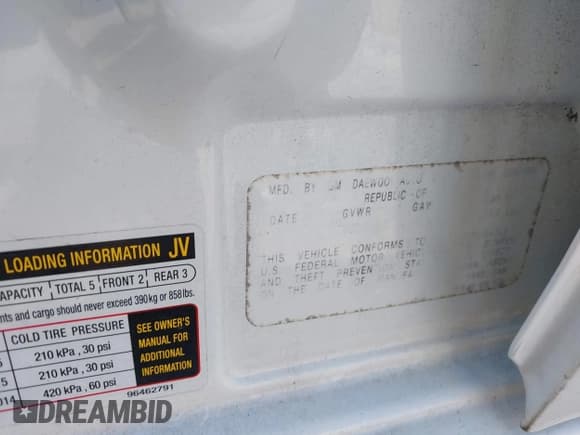 ✅ 2006 Chevrolet Aveo LS • VIN: KL1TD66666B532387 • Lot: 41989941. Wystawiony na IAAI z przebiegiem 117 000 mil. Bezpłatny archiwum sprzedaży aukcyjnych z USA i szczegółowy raport historii pojazdu na DreamBid. Zdjęcie 9.