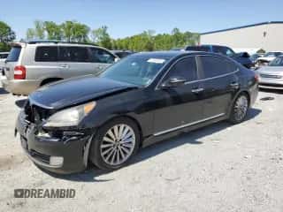 2014 Hyundai Equus Signature z VIN KMHGH4JH6EU075235, wystawiony jako Copart lot #52306685 z przebiegiem 170 363 mil mil oraz Szkoda całkowita • Salvage title. Historia ofert i sprzedaży dostępna na DreamBid. Obrazek 1.