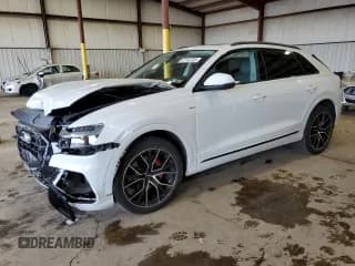 ✅ 2020 Audi Q8 Prestige • VIN: WA1FVAF15LD022939 • Lot: 57142233. Listed on Copart with 35,061 mi. Free auction sales archive from the USA and detailed vehicle history report at DreamBid. Image 1.