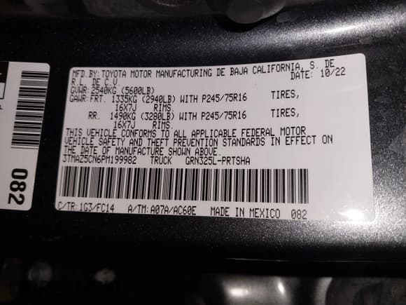 ✅ 2023 Toyota Tacoma SR5 • VIN: 3TMAZ5CN6PM199982 • Lot: 43087053. Listed on IAAI with 38,883 mi. Free auction sales archive from the USA and detailed vehicle history report at DreamBid. Image 9.