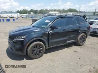 2022 Kia Sorento X-Line S z VIN 5XYRLDLC0NG118224, wystawiony jako Copart lot #66818635 z przebiegiem 99 377 mil mil oraz Szkoda całkowita • Salvage title. Historia ofert i sprzedaży dostępna na DreamBid. Obrazek 1.