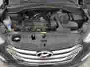 2015 Hyundai Santa Fe with VIN 5XYZU3LB5FG275571, listed as a Copart auction lot 90685195 with 127,587 mi miles and Clean title. Bid and sale history available at DreamBid. Image 12.