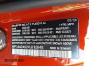 ✅ 2024 Porsche Macan • VIN: WP1AA2A52RLB12848 • Lot: 43556716. Wystawiony na IAAI z przebiegiem 25 320 mil. Bezpłatny archiwum sprzedaży aukcyjnych z USA i szczegółowy raport historii pojazdu na DreamBid. Zdjęcie 9.