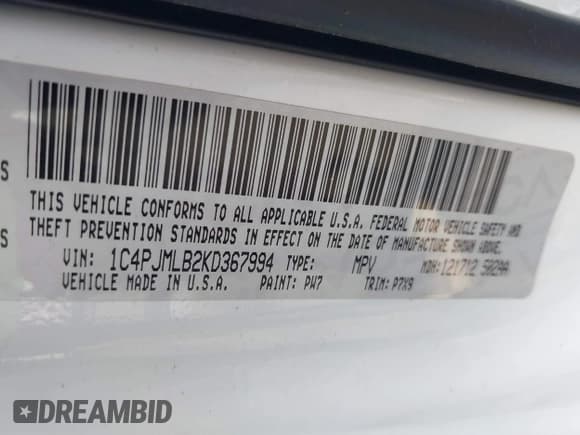 ✅ 2019 Jeep Cherokee Latitude Plus • VIN: 1C4PJMLB2KD367994 • Lot: 40640925. Wystawiony na IAAI z przebiegiem 64 968 mil. Bezpłatny archiwum sprzedaży aukcyjnych z USA i szczegółowy raport historii pojazdu na DreamBid. Zdjęcie 9.