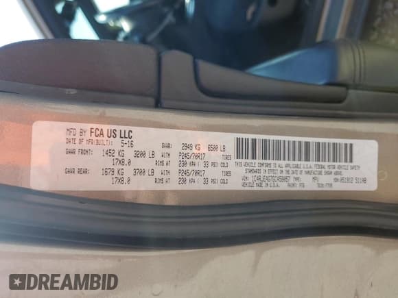 ✅ 2016 Jeep Grand Cherokee Laredo • VIN: 1C4RJEAG7GC458057 • Lot: 81319145. Wystawiony na Copart z przebiegiem 185 731 mil. Bezpłatny archiwum sprzedaży aukcyjnych z USA i szczegółowy raport historii pojazdu na DreamBid. Zdjęcie 13.