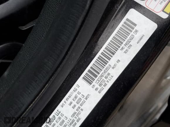 ✅ 2013 Dodge Avenger SE • VIN: 1C3CDZAB7DN535510 • Lot: 82380334. Listed on Copart with 120,262 mi. Free auction sales archive from the USA and detailed vehicle history report at DreamBid. Image 12.