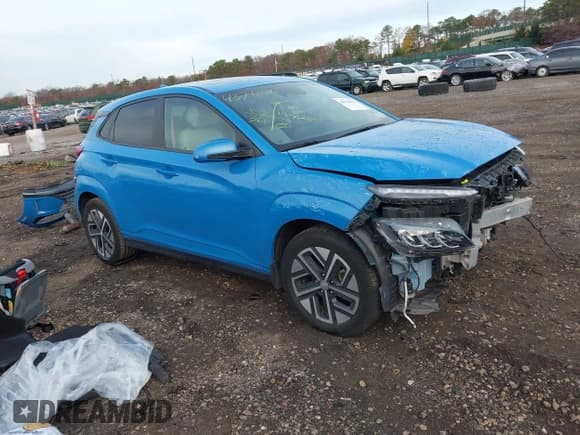 ✅ 2022 Hyundai Kona Limited • VIN: KM8K53AG9NU159229 • Лот: 43716573. Опубликован ранее на IAAI с пробегом 63 425 миль. Бесплатный доступ к архиву аукционных продаж из США и подробный отчёт об истории автомобиля на DreamBid. Изображение 1.