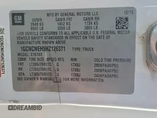 ✅ 2017 Chevrolet Silverado 1500 Work Truck • VIN: 1GCNCNEH5HZ126371 • Лот: 43105589. Опубликован ранее на IAAI с пробегом 103 747 миль. Бесплатный доступ к архиву аукционных продаж из США и подробный отчёт об истории автомобиля на DreamBid. Изображение 1.