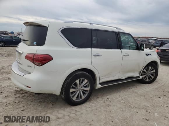 ✅ 2017 Infiniti QX80 Signature Edition • VIN: JN8AZ2NEXH9158268 • Lot: 89111315. Listed on Copart with Not provided. Free auction sales archive from the USA and detailed vehicle history report at DreamBid. Image 3.