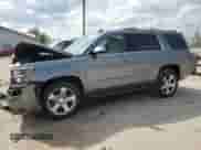 2020 Chevrolet Tahoe Premier with VIN 1GNSKCKC7LR125399, listed as a Copart auction lot 54702635 with 134,684 mi miles and Salvage title. Bid and sale history available at DreamBid. Image 1.