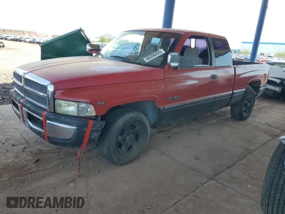 ✅ 1996 Dodge 1500 • VIN: 3B7HC13Y6TM198084 • Lot: 68398495. Listed on Copart with 126,057 mi. Free auction sales archive from the USA and detailed vehicle history report at DreamBid. Image 1.