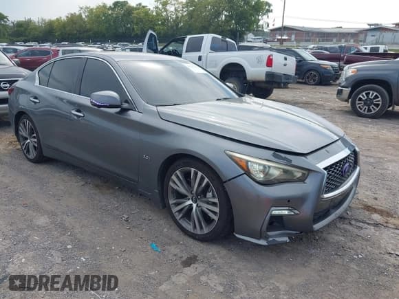 ✅ 2019 Infiniti Q50 Luxe • VIN: JN1EV7AP4KM519594 • Lot: 43263296. Wystawiony na IAAI z przebiegiem 79 596 mil. Bezpłatny archiwum sprzedaży aukcyjnych z USA i szczegółowy raport historii pojazdu na DreamBid. Zdjęcie 1.