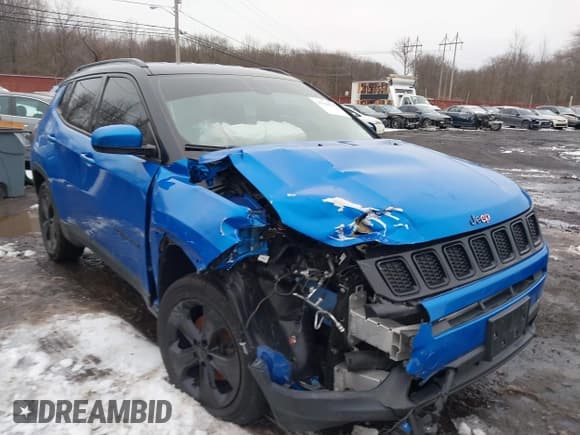 ✅ 2021 Jeep Compass Latitude • VIN: 3C4NJDBBXMT522281 • Lot: 41546537. Listed on IAAI with 41,428 mi. Free auction sales archive from the USA and detailed vehicle history report at DreamBid. Image 6.