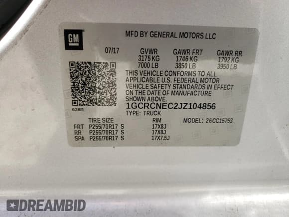 ✅ 2018 Chevrolet Silverado 1500 LS • VIN: 1GCRCNEC2JZ104856 • Лот: 76665024. Опубликован ранее на Copart с пробегом 26 430 миль. Бесплатный доступ к архиву аукционных продаж из США и подробный отчёт об истории автомобиля на DreamBid. Изображение 15.