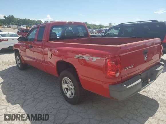 2008 Dodge Dakota Bighorn/Lonestar with VIN 1D7HE32K88S529321, listed as a Copart auction lot 63997945 with 84,690 mi miles and Salvage title. Bid and sale history available at DreamBid. Image 2.