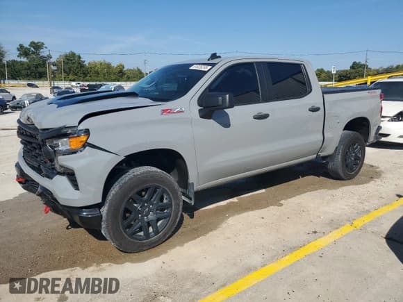 ✅ 2024 Chevrolet Silverado 1500 Custom Trail Boss • VIN: 3GCPDCEKXRG227090 • Lot: 81026295. Listed on Copart with 22,998 mi. Free auction sales archive from the USA and detailed vehicle history report at DreamBid. Image 1.