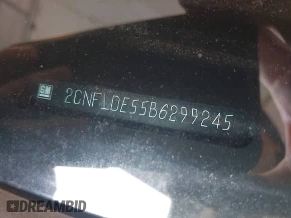 2011 Chevrolet Equinox 1LT с VIN 2CNFLDE55B6299245, выставлен на аукционе IAAI как лот 42499982 с пробегом 159 847 миль миль и . История ставок и продаж доступна на DreamBid. Изображение 9.