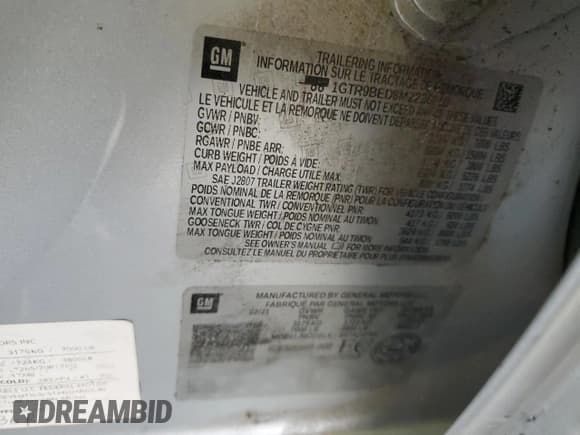 ✅ 2021 GMC Sierra 1500 SLE • VIN: 1GTR9BED8MZ236210 • Лот: 56898185. Опубликован ранее на Copart с пробегом 128 697 миль. Бесплатный доступ к архиву аукционных продаж из США и подробный отчёт об истории автомобиля на DreamBid. Изображение 13.