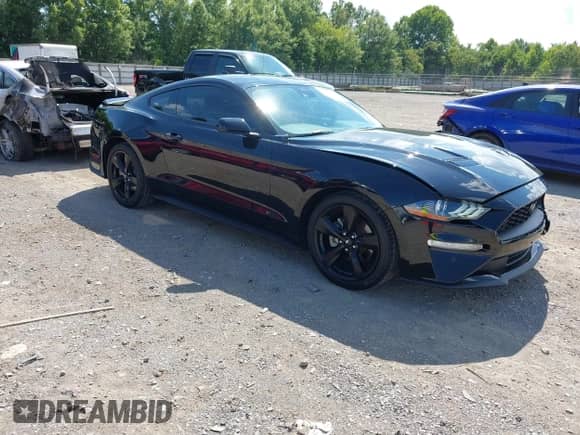 2022 Ford Mustang EcoBoost z VIN 1FA6P8TH9N5121860, wystawiony jako IAAI lot #42850162 z przebiegiem 56 407 mil mil oraz . Historia ofert i sprzedaży dostępna na DreamBid. Obrazek 1.