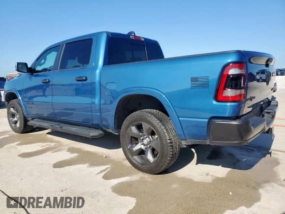 2024 Ram 1500 Big Horn with VIN 1C6RRFFG8RN201351, listed as a Copart auction lot 61351145 with 20,728 mi miles and Clean title. Bid and sale history available at DreamBid. Image 2.
