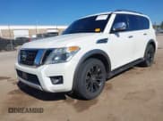 ✅ 2017 Nissan Armada Platinum • VIN: JN8AY2NE7H9704107 • Lot: 43498173. Listed on IAAI with 109,700 mi. Free auction sales archive from the USA and detailed vehicle history report at DreamBid. Image 2.