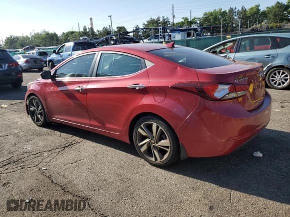 ✅ 2015 Hyundai Elantra Limited • VIN: KMHDH4AE2FU303905 • Lot: 61925045. Listed on Copart with 99,261 mi. Free auction sales archive from the USA and detailed vehicle history report at DreamBid. Image 2.