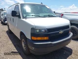 ✅ 2021 Chevrolet Express Cargo • VIN: 1GCWGAFP1M1235250 • Lot: 42678056. Listed on IAAI with 46,536 mi. Free auction sales archive from the USA and detailed vehicle history report at DreamBid. Image 1.