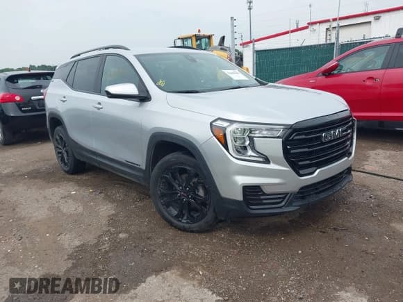 ✅ 2022 GMC Terrain SLE • VIN: 3GKALTEV4NL271675 • Lot: 42668480. Listed on IAAI with 58,389 mi. Free auction sales archive from the USA and detailed vehicle history report at DreamBid. Image 1.