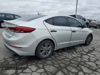 2017 Hyundai Elantra SE with VIN 5NPD84LF8HH020125, listed as a Copart auction lot 90106605 with 94,585 mi miles and Salvage title. Bid and sale history available at DreamBid. Image 3.