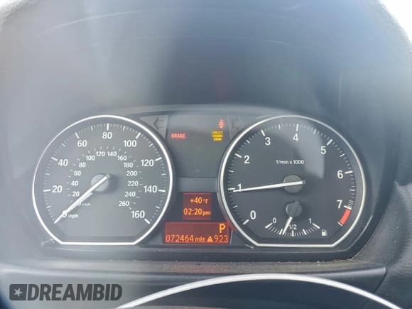 ✅ 2009 BMW 1 Series 128i • VIN: WBAUP73539VK76053 • Lot: 96152425. Listed on Copart with 72,464 mi. Free auction sales archive from the USA and detailed vehicle history report at DreamBid. Image 9.