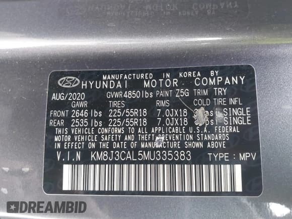 ✅ 2021 Hyundai Tucson Ultimate • VIN: KM8J3CAL5MU335383 • Lot: 41431899. Wystawiony na IAAI z przebiegiem 85 671 mil. Bezpłatny archiwum sprzedaży aukcyjnych z USA i szczegółowy raport historii pojazdu na DreamBid. Zdjęcie 9.