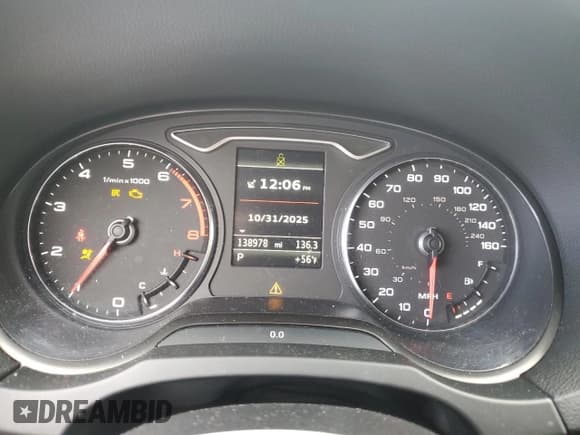 ✅ 2015 Audi A3 Premium Plus • VIN: WAUCCGFF3F1026584 • Lot: 90986675. Listed on Copart with 138,978 mi. Free auction sales archive from the USA and detailed vehicle history report at DreamBid. Image 9.