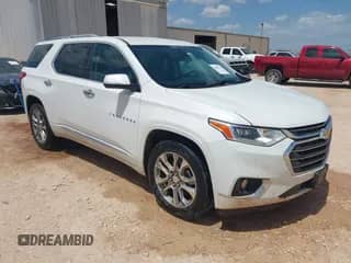 2019 Chevrolet Traverse Premier z VIN 1GNERKKW9KJ305560, wystawiony jako IAAI lot #42862293 z przebiegiem 101 160 mil mil oraz . Historia ofert i sprzedaży dostępna na DreamBid. Obrazek 1.
