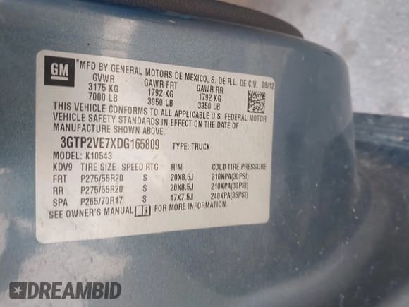 ✅ 2013 GMC Sierra 1500 SLE • VIN: 3GTP2VE7XDG165809 • Лот: 43502534. Опубликован ранее на IAAI с пробегом 205 496 миль. Бесплатный доступ к архиву аукционных продаж из США и подробный отчёт об истории автомобиля на DreamBid. Изображение 9.