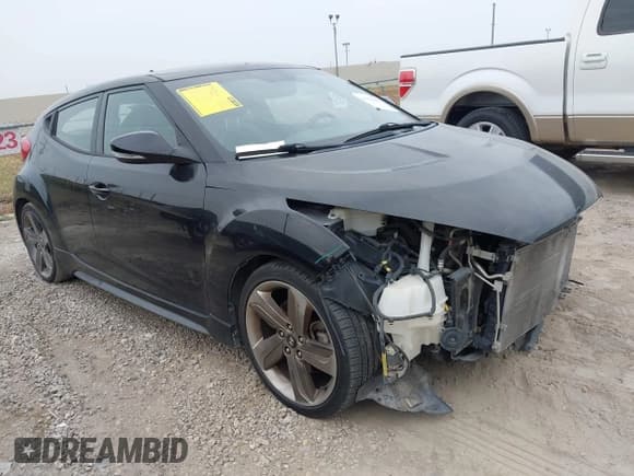 ✅ 2015 Hyundai Veloster Turbo • VIN: KMHTC6AE0FU237800 • Lot: 43151012. Listed on IAAI with 89,679 mi. Free auction sales archive from the USA and detailed vehicle history report at DreamBid. Image 1.