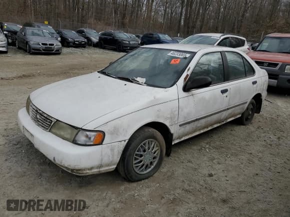 ✅ 1996 Nissan Sentra XE • VIN: 1N4AB41D6TC746369 • Лот: 46233065. Опубликован ранее на Copart с пробегом 55 700 миль. Бесплатный доступ к архиву аукционных продаж из США и подробный отчёт об истории автомобиля на DreamBid. Изображение 1.