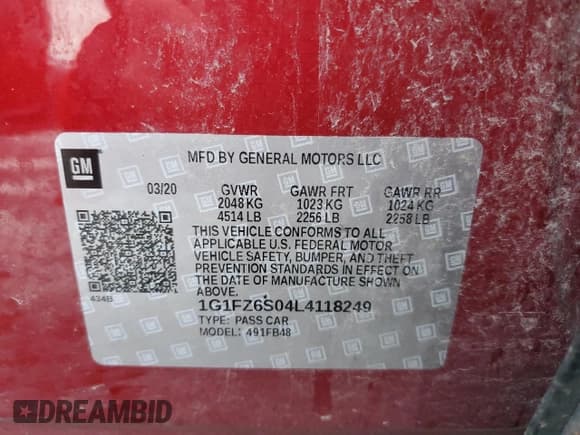 ✅ 2020 Chevrolet Bolt EV Premier • VIN: 1G1FZ6S04L4118249 • Lot: 80476084. Wystawiony na Copart z przebiegiem 32 943 mil. Bezpłatny archiwum sprzedaży aukcyjnych z USA i szczegółowy raport historii pojazdu na DreamBid. Zdjęcie 13.