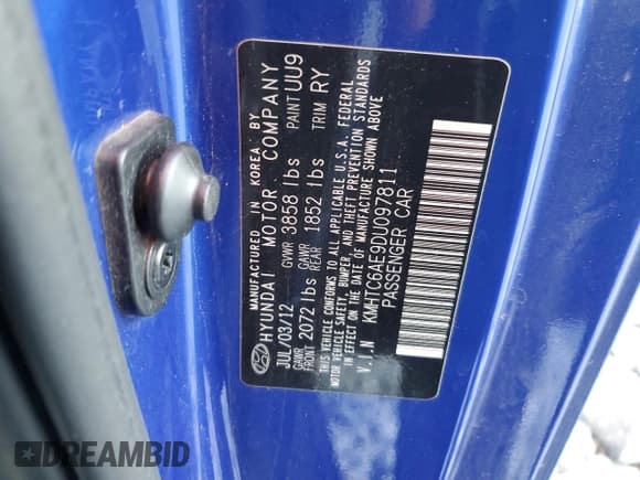 ✅ 2013 Hyundai Veloster Turbo • VIN: KMHTC6AE9DU097811 • Lot: 80494204. Wystawiony na Copart z przebiegiem 152 410 mil. Bezpłatny archiwum sprzedaży aukcyjnych z USA i szczegółowy raport historii pojazdu na DreamBid. Zdjęcie 15.