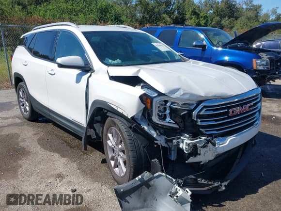 ✅ 2024 GMC Terrain SLT • VIN: 3GKALPEG7RL285925 • Lot: 43508633. Listed on IAAI with 26,703 mi. Free auction sales archive from the USA and detailed vehicle history report at DreamBid. Image 1.
