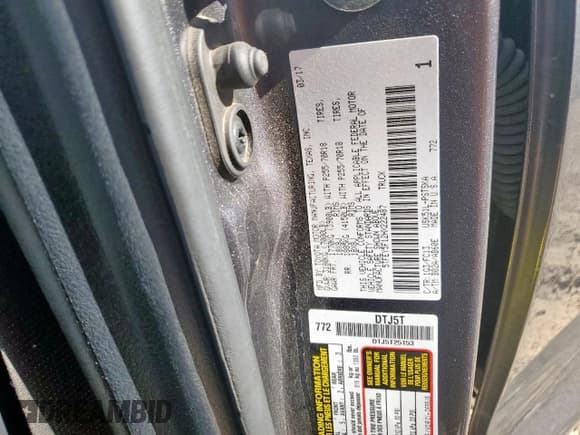 ✅ 2017 Toyota Tundra SR5 • VIN: 5TFEY5F12HX222487 • Лот: 66577435. Опубликован ранее на Copart с пробегом 124 749 миль. Бесплатный доступ к архиву аукционных продаж из США и подробный отчёт об истории автомобиля на DreamBid. Изображение 12.