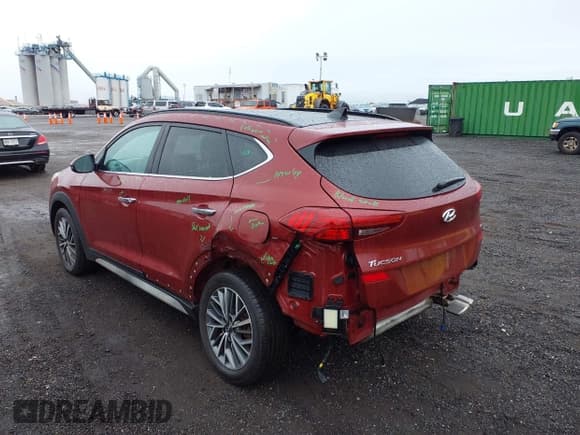 ✅ 2019 Hyundai Tucson Ultimate • VIN: KM8J3CAL8KU980980 • Lot: 43391534. Listed on IAAI with 115,940 mi. Free auction sales archive from the USA and detailed vehicle history report at DreamBid. Image 3.