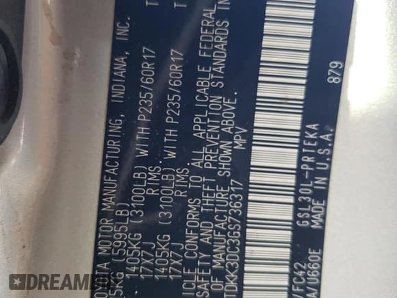 ✅ 2016 Toyota Sienna LE • VIN: 5TDKK3DC3GS736317 • Lot: 82679665. Listed on Copart with 200,112 mi. Free auction sales archive from the USA and detailed vehicle history report at DreamBid. Image 12.