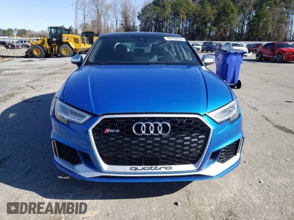 ✅ 2018 Audi RS 3 • VIN: WUABWGFF0J1901525 • Lot: 48498055. Listed on Copart with Not provided. Free auction sales archive from the USA and detailed vehicle history report at DreamBid. Image 5.