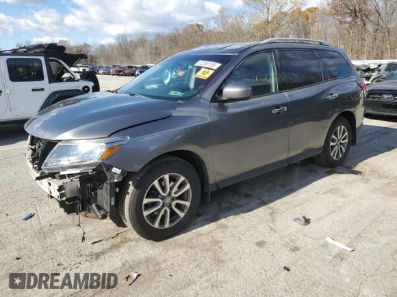 ✅ 2016 Nissan Pathfinder SV • VIN: 5N1AR2MM8GC630081 • Lot: 92399155. Listed on Copart with 168,320 mi. Free auction sales archive from the USA and detailed vehicle history report at DreamBid. Image 1.