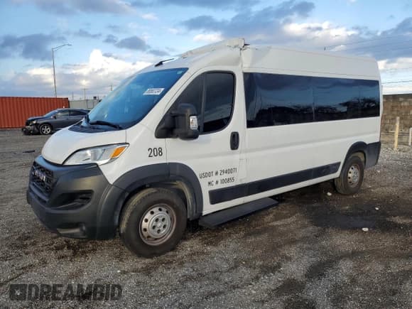 ✅ 2023 Ram ProMaster Window Van • VIN: 3C6LRVPG2PE550540 • Лот: 86563724. Опубликован ранее на Copart с пробегом 39 199 миль. Бесплатный доступ к архиву аукционных продаж из США и подробный отчёт об истории автомобиля на DreamBid. Изображение 1.