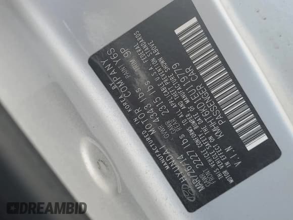 ✅ 2014 Hyundai Genesis Coupe R-Spec • VIN: KMHHT6KD1EU119779 • Lot: 46174445. Wystawiony na Copart z przebiegiem 98 236 mil. Bezpłatny archiwum sprzedaży aukcyjnych z USA i szczegółowy raport historii pojazdu na DreamBid. Zdjęcie 13.