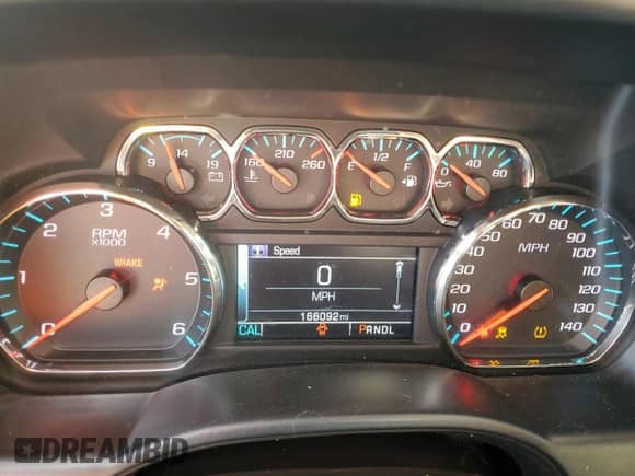 2018 Chevrolet Silverado 1500 LTZ with VIN 3GCUKSEC9JG376283, listed as a Copart auction lot 80201655 with 166,092 mi miles and Salvage title. Bid and sale history available at DreamBid. Image 9.