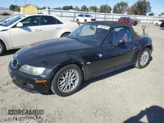 ✅ 2001 BMW Z3 2.5 • VIN: WBACN33431LK45600 • Lot: 77857924. Listed on Copart with 127,272 mi. Free auction sales archive from the USA and detailed vehicle history report at DreamBid. Image 1.