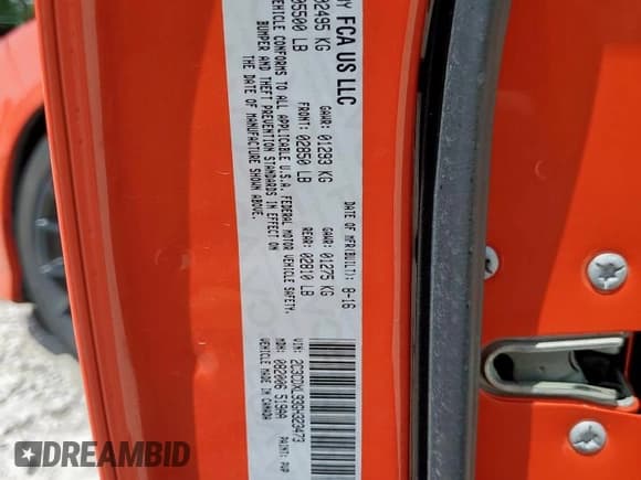 ✅ 2016 Dodge Charger SRT Hellcat • VIN: 2C3CDXL93GH323473 • Lot: 67075295. Wystawiony na Copart z przebiegiem 31 644 mil. Bezpłatny archiwum sprzedaży aukcyjnych z USA i szczegółowy raport historii pojazdu na DreamBid. Zdjęcie 13.