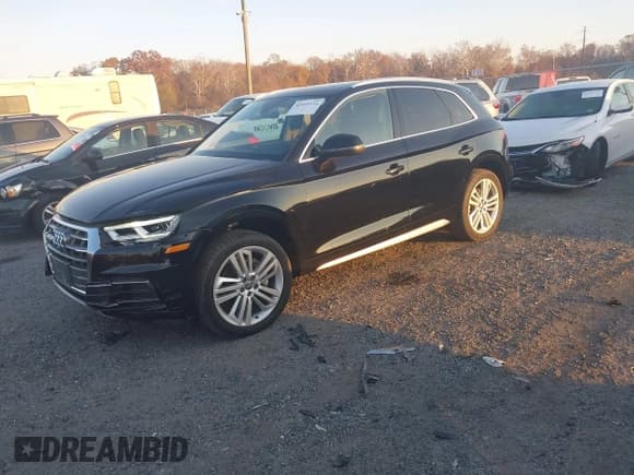✅ 2018 Audi Q5 Prestige • VIN: WA1CNBFY1J2018174 • Lot: 43555534. Listed on IAAI with 37,403 mi. Free auction sales archive from the USA and detailed vehicle history report at DreamBid. Image 2.